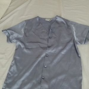 Light Blue Knee Length Nightgown